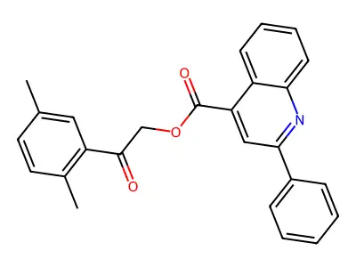 2-(2,5-Dimethylphenyl)-2-oxoethyl 2-phenyl-4-quinolinecarboxylate structure