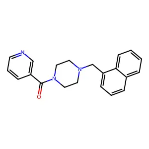 [4-(Naphthalen-1-ylmethyl)piperazin-1-yl]-pyridin-3-ylmethanone structure