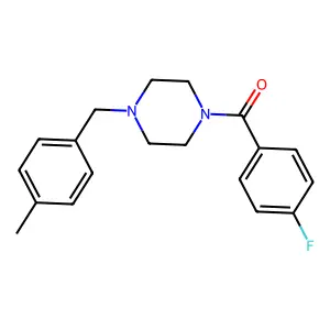(4-Fluorophenyl)[4-(4-methylbenzyl)piperazin-1-yl]methanone structure