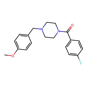 (4-Fluorophenyl)-[4-[(4-methoxyphenyl)methyl]piperazin-1-yl]methanone structure