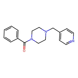 Phenyl[4-(pyridin-4-ylmethyl)piperazin-1-yl]methanone structure
