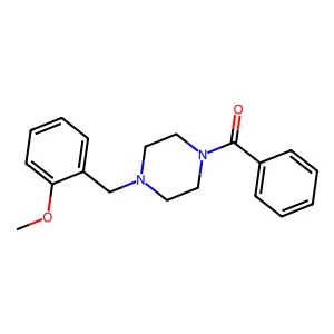 [4-[(2-Methoxyphenyl)methyl]piperazin-1-yl]-phenylmethanone structure