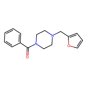 [4-(Furan-2-ylmethyl)piperazin-1-yl]-phenylmethanone structure