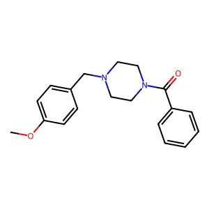 [4-(4-Methoxybenzyl)piperazin-1-yl](phenyl)methanone structure