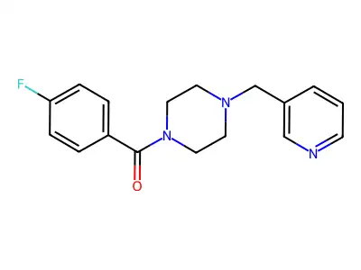 (4-Fluorophenyl)-[4-(pyridin-3-ylmethyl)piperazin-1-yl]methanone structure