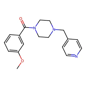 (3-Methoxyphenyl)-[4-(pyridin-4-ylmethyl)piperazin-1-yl]methanone structure