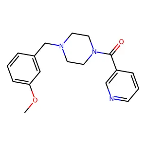 [4-(3-Methoxybenzyl)piperazin-1-yl](pyridin-3-yl)methanone structure