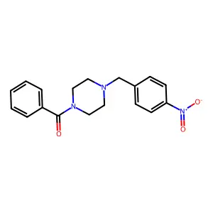 [4-(4-Nitrobenzyl)piperazin-1-yl](phenyl)methanone structure