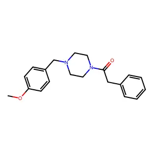 1-[4-(4-Methoxybenzyl)piperazin-1-yl]-2-phenylethanone structure