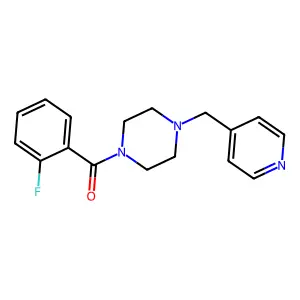 (2-Fluorophenyl)-[4-(pyridin-4-ylmethyl)piperazin-1-yl]methanone structure
