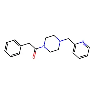 2-Phenyl-1-[4-(pyridin-2-ylmethyl)piperazin-1-yl]ethanone structure