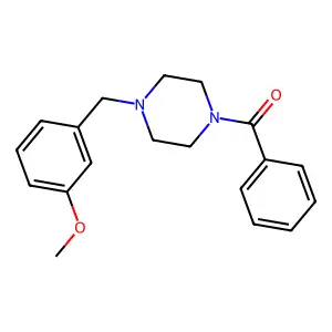 [4-(3-Methoxybenzyl)piperazin-1-yl](phenyl)methanone structure