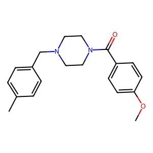 (4-Methoxyphenyl)-[4-[(4-methylphenyl)methyl]piperazin-1-yl]methanone structure