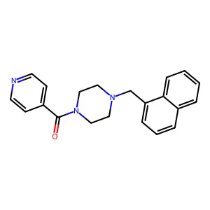 [4-(Naphthalen-1-ylmethyl)piperazin-1-yl]-pyridin-4-ylmethanone structure