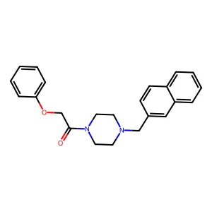 1-[4-(Naphthalen-2-ylmethyl)piperazin-1-yl]-2-phenoxyethanone structure