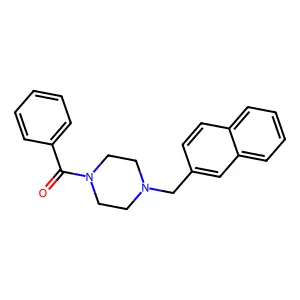 [4-(Naphthalen-2-ylmethyl)piperazin-1-yl]-phenylmethanone structure