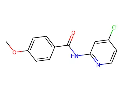 N-(4-chloropyridin-2-yl)-4-methoxybenzamide structure