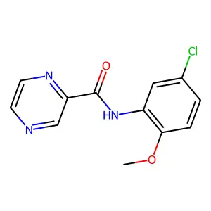 N-(5-chloro-2-methoxyphenyl)pyrazine-2-carboxamide structure