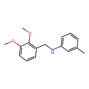 2,3-Dimethoxy-N-(3-methylphenyl)benzenemethanamine structure