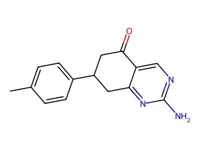 2-amino-7-(4-methylphenyl)-7,8-dihydroquinazolin-5(6H)-one structure