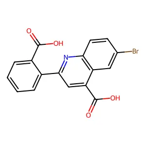 6-Bromo-2-(2-carboxyphenyl)quinoline-4-carboxylic acid structure