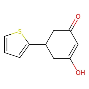 3-Hydroxy-5-(thiophen-2-yl)cyclohex-2-en-1-one structure