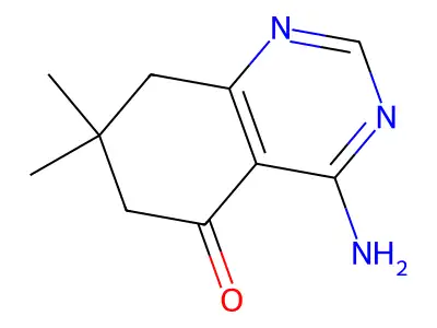 4-amino-7,7-dimethyl-7,8-dihydroquinazolin-5(6H)-one structure