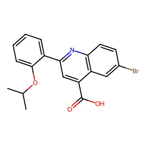 6-Bromo-2-(2-isopropoxyphenyl)quinoline-4-carboxylic acid structure
