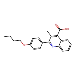 2-(4-Butoxyphenyl)-3-methylquinoline-4-carboxylic acid structure