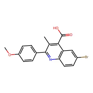 6-Bromo-2-(4-ethoxyphenyl)-3-methylquinoline-4-carboxylic acid structure