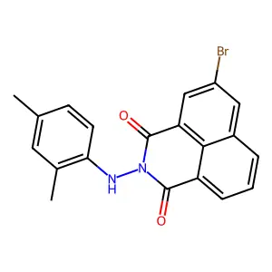 5-Bromo-2-(2,4-dimethylanilino)benzo[de]isoquinoline-1,3-dione structure