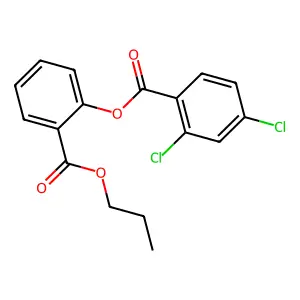 2-(Propoxycarbonyl)phenyl 2,4-dichlorobenzoate structure