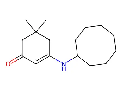3-(Cyclooctylamino)-5,5-dimethylcyclohex-2-en-1-one structure