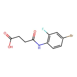 4-(4-Bromo-2-fluoroanilino)-4-oxobutanoic acid structure