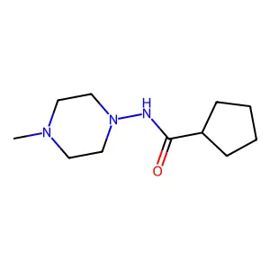 N-(4-methyl-1-piperazinyl)cyclopentanecarboxamide structure