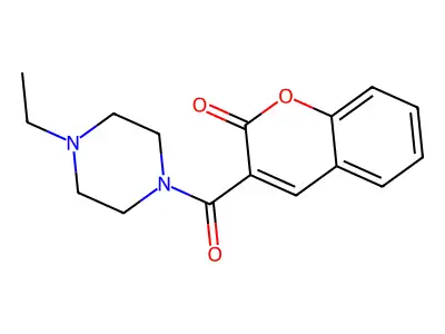 3-(4-Ethylpiperazine-1-carbonyl)chromen-2-one structure