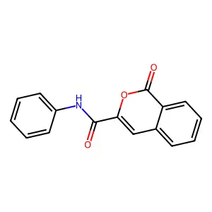 1-oxo-N-phenyl-1H-isochromene-3-carboxamide structure