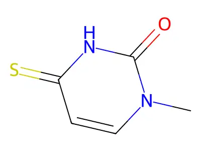 1-Methyl-4-thiouracil structure