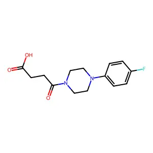 4-[4-(4-Fluorophenyl)piperazin-1-yl]-4-oxobutanoic acid structure