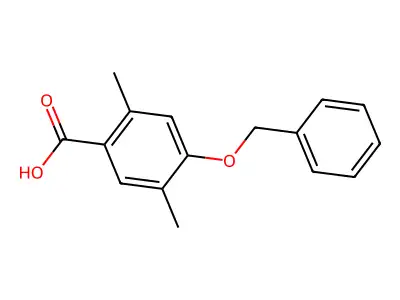 4-(Benzyloxy)-2,5-dimethylbenzoic acid structure