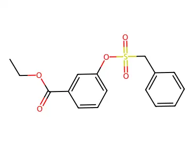 Ethyl 3-[(benzylsulfonyl)oxy]benzoate structure