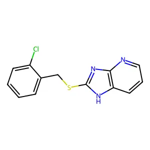 3H-Imidazo[4,5-b]pyridine, 2-(2-chlorobenzylthio)- structure