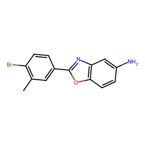 2-(4-Bromo-3-methylphenyl)-5-benzoxazolamine structure