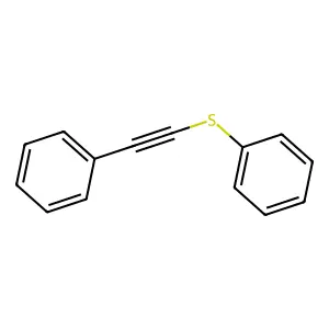 [(Phenylethynyl)sulfanyl]benzene structure