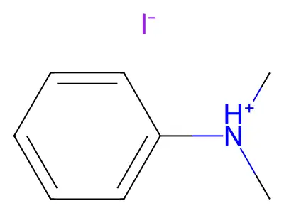 N,N-二甲基苯胺氢碘酸盐 structure