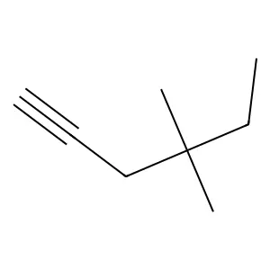 4,4-Dimethylhex-1-yne structure