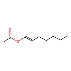 1-Heptenyl acetate structure