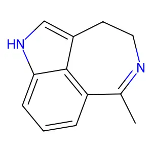 1H-Azepino(5,4,3-cd)indole, 3,4-dihydro-6-methyl- structure