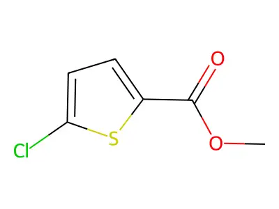 Methyl 5-chlorothiophene-2-carboxylate structure