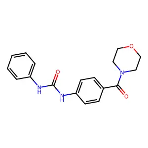 1-[4-(Morpholine-4-carbonyl)phenyl]-3-phenylurea structure